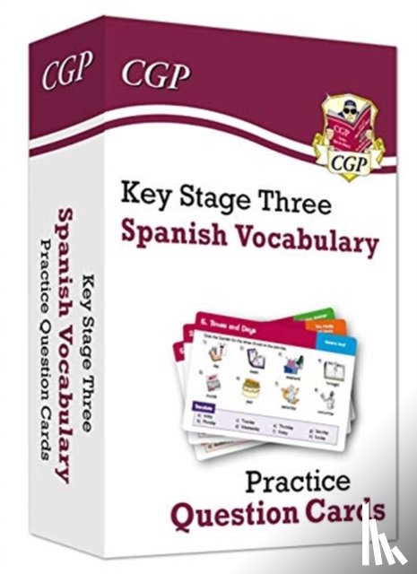 CGP Books - KS3 Spanish: Vocabulary Practice Question Cards