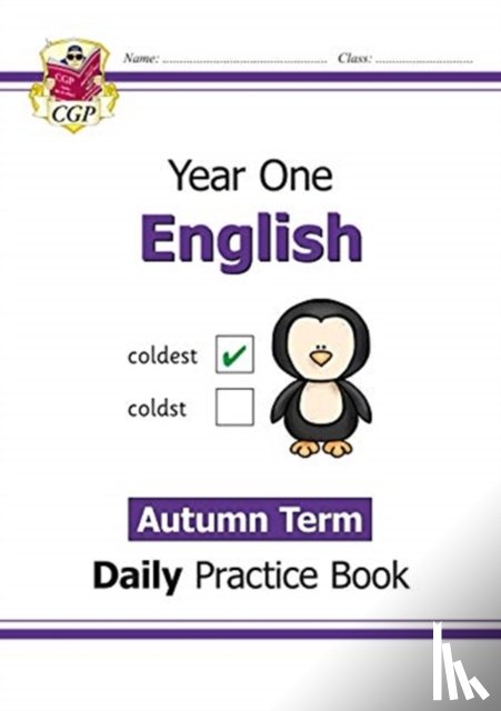 CGP Books - KS1 English Year 1 Daily Practice Book: Autumn Term