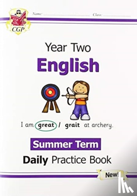 CGP Books - KS1 English Year 2 Daily Practice Book: Summer Term