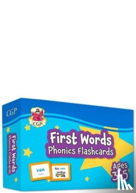 CGP Books - First Words Phonics Flashcards for Ages 3-5
