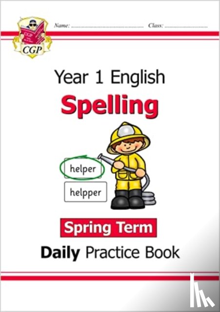 CGP Books - KS1 Spelling Year 1 Daily Practice Book: Spring Term