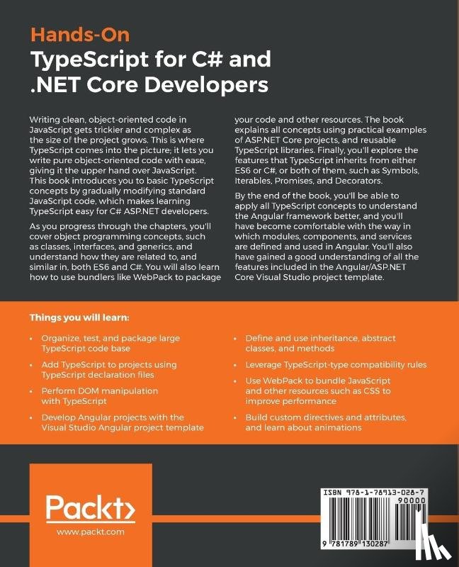 Abbruzzese, Francesco - Hands-On TypeScript for C# and .NET Core Developers