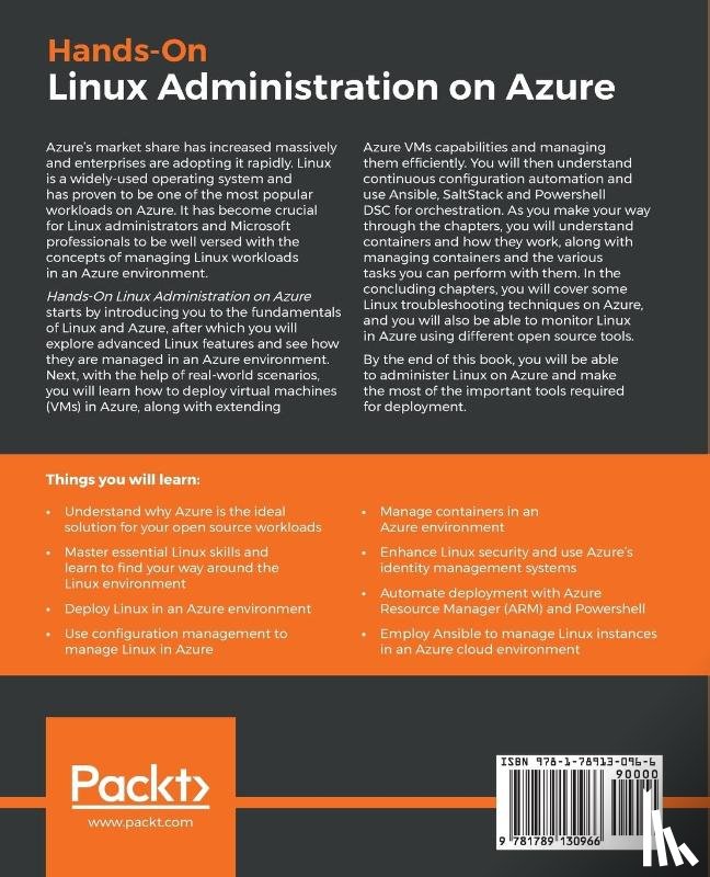 Vos, Frederik - Hands-On Linux Administration on Azure