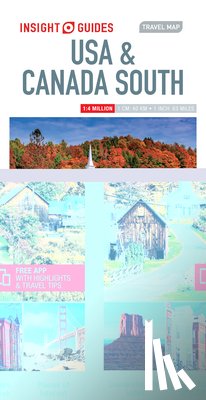Guides, Insight - Insight Guides Travel Map USA & Canada South (Insight Maps)