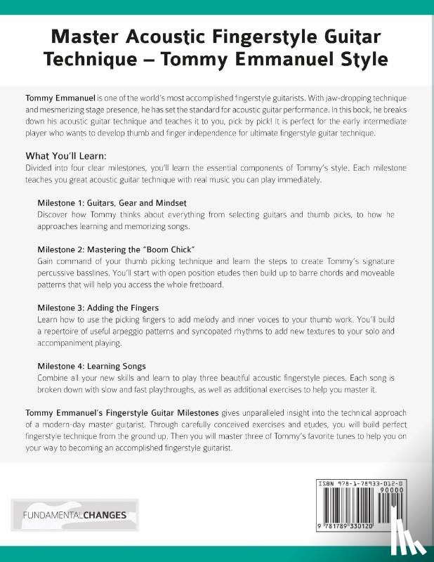 Emmanuel, Tommy, Pettingale, Tim, Alexander, Joseph - Tommy Emmanuel's Fingerstyle Guitar Milestones