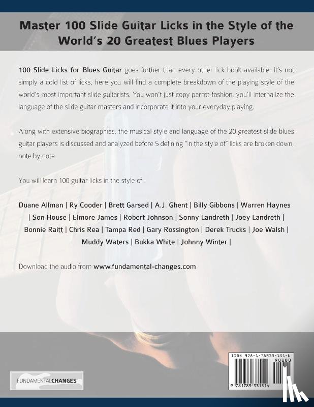 Clay, Levi, Alexander, Joseph - 100 Slide Licks For Blues Guitar