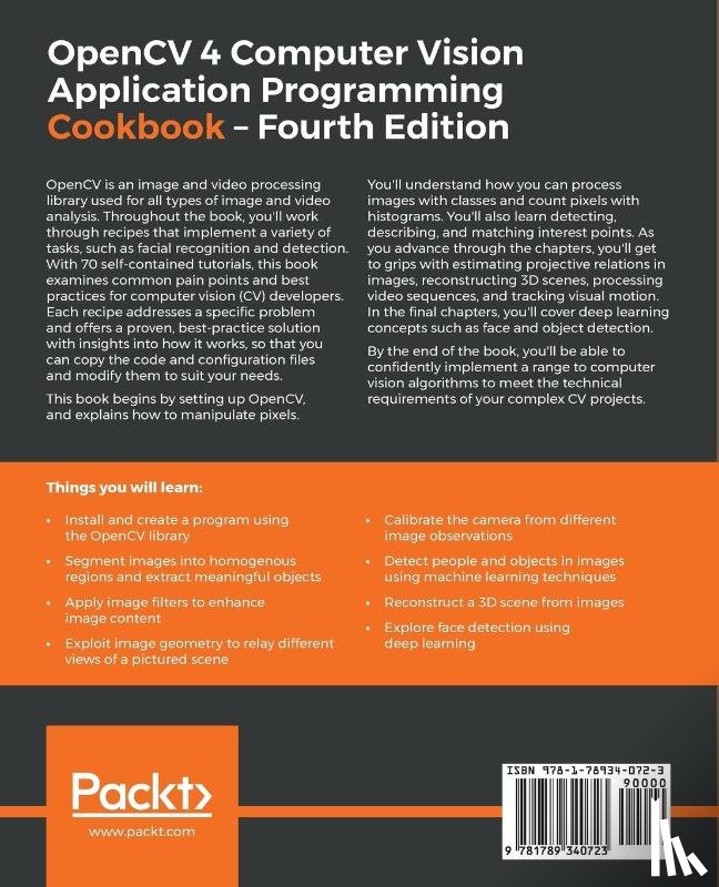 Millan Escriva, David, Laganiere, Robert - OpenCV 4 Computer Vision Application Programming Cookbook
