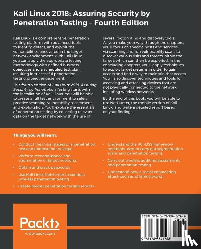 V. N Parasram, Shiva, Samm, Alex, Boodoo, Damian, Johansen, Gerard - Kali Linux 2018: Assuring Security by Penetration Testing