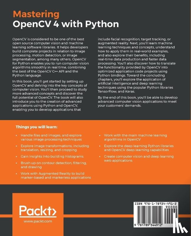Villan, Alberto Fernandez - Mastering OpenCV 4 with Python