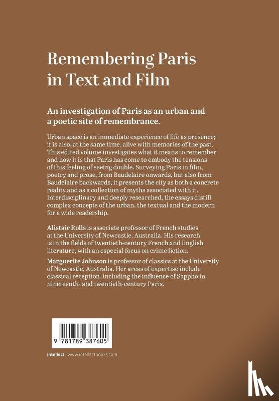  - Remembering Paris in Text and Film
