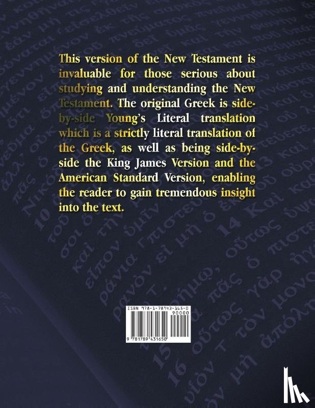 Benediction Classics - Four Parallel Versions of the Bible New Testament
