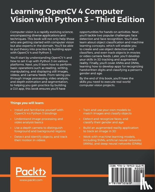 Howse, Joseph, Minichino, Joe - Learning OpenCV 4 Computer Vision with Python 3