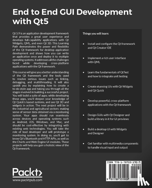 Sherriff, Nicholas, Lazar, Guillaume, Penea, Robin, Piccolino, Marco - End to End GUI Development with Qt5