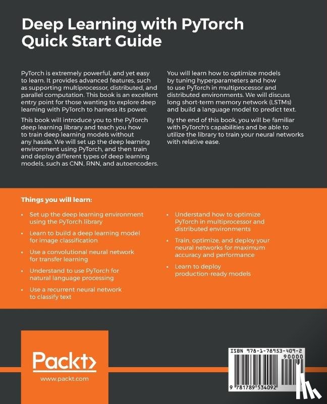Julian, David - Deep Learning with PyTorch Quick Start Guide