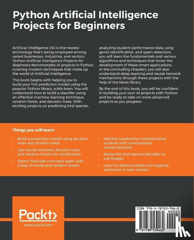 Eckroth, Dr. Joshua - Python Artificial Intelligence Projects for Beginners