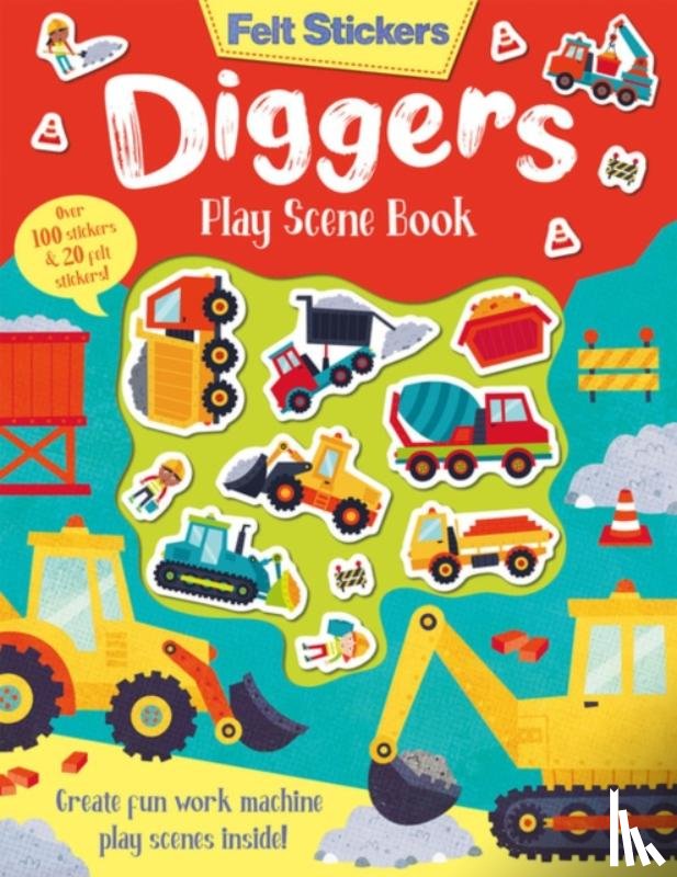 Elliot, Kit - Felt Stickers Diggers Play Scene Book