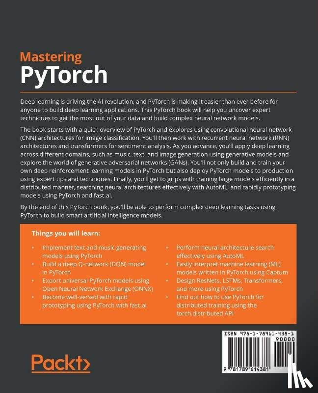 Jha, Ashish Ranjan - Mastering PyTorch