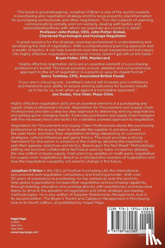 O'Brien, Jonathan - Negotiation for Procurement and Supply Chain Professionals