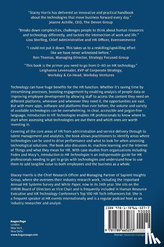 Harris, Stacey - Introduction to HR Technologies