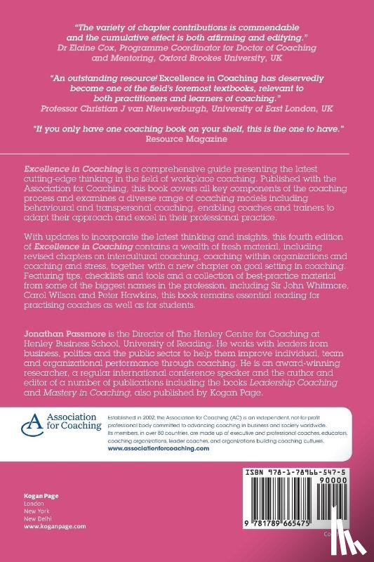  - Excellence in Coaching