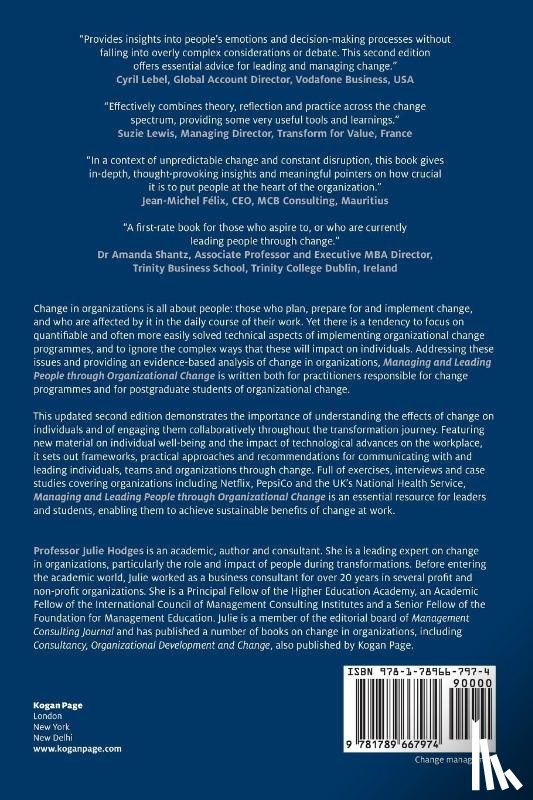 Hodges, Professor Julie - Managing and Leading People through Organizational Change