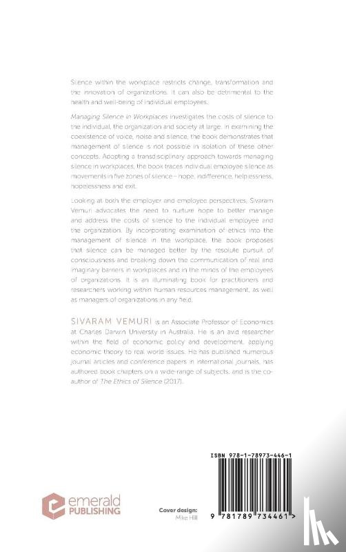 Vemuri, Associate Professor Sivaram (Charles Darwin University - Managing Silence in Workplaces