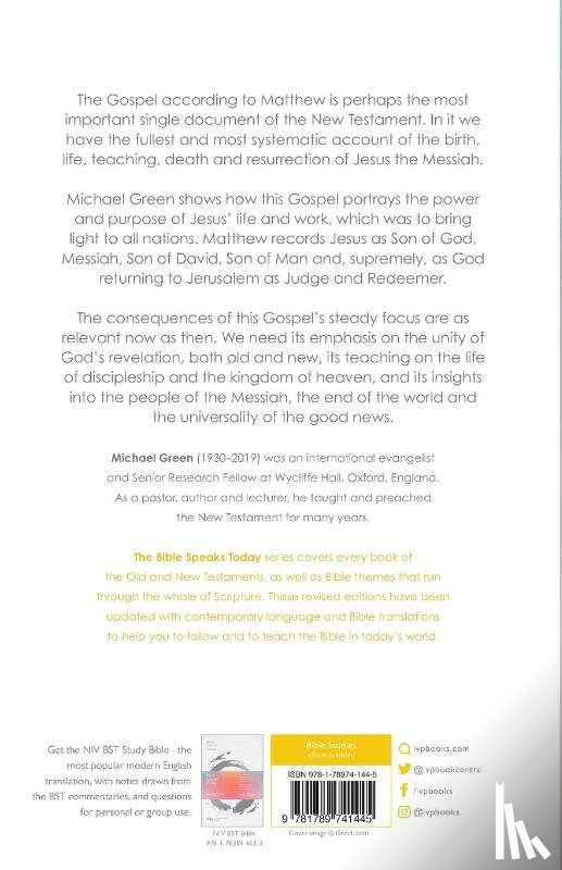 Green, Michael (Author) - The Message of Matthew