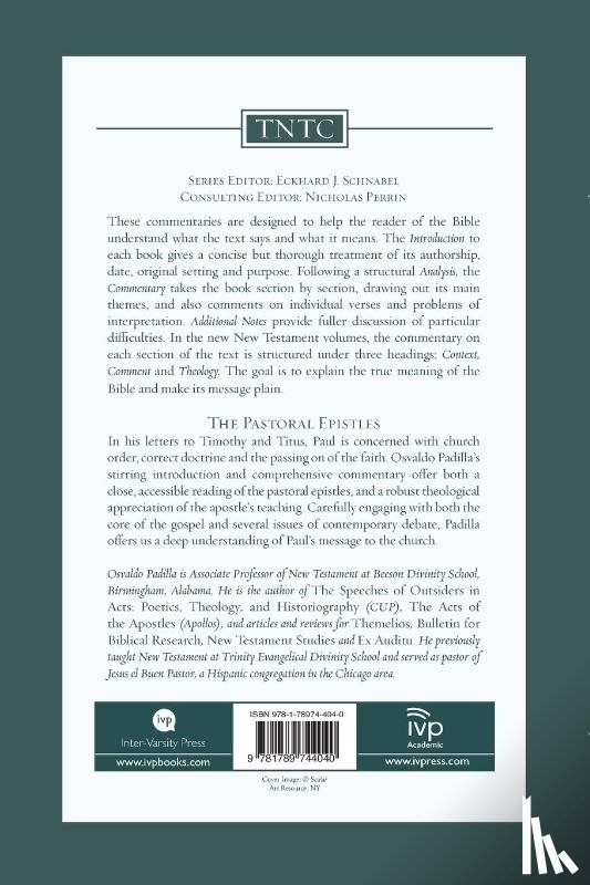 Padilla, Osvaldo (Author) - The Pastoral Epistles