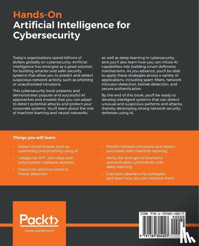 Parisi, Alessandro - Hands-On Artificial Intelligence for Cybersecurity