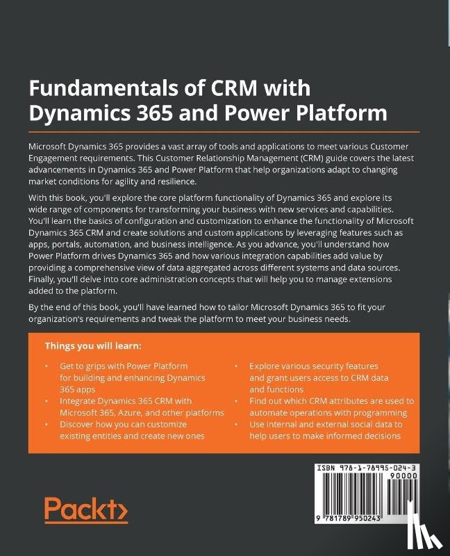 Tarla, Nicolae - Fundamentals of CRM with Dynamics 365 and Power Platform