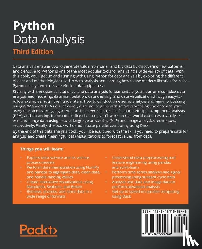 Navlani, Avinash, Fandango, Armando, Idris, Ivan - Python Data Analysis