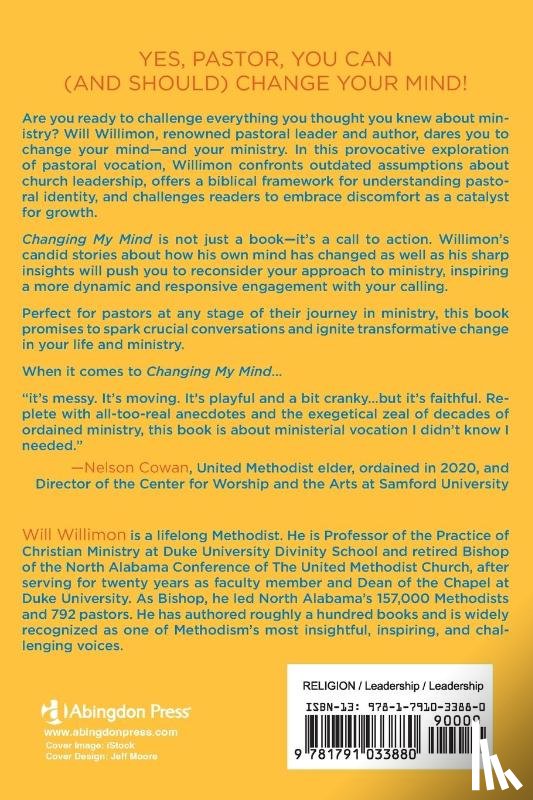 Willimon, William H - Changing My Mind