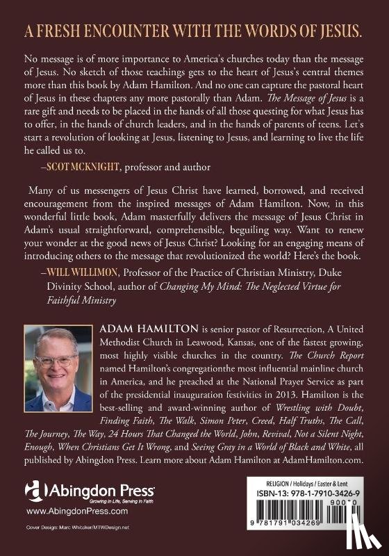 Hamilton, Adam - Message of Jesus Large Print