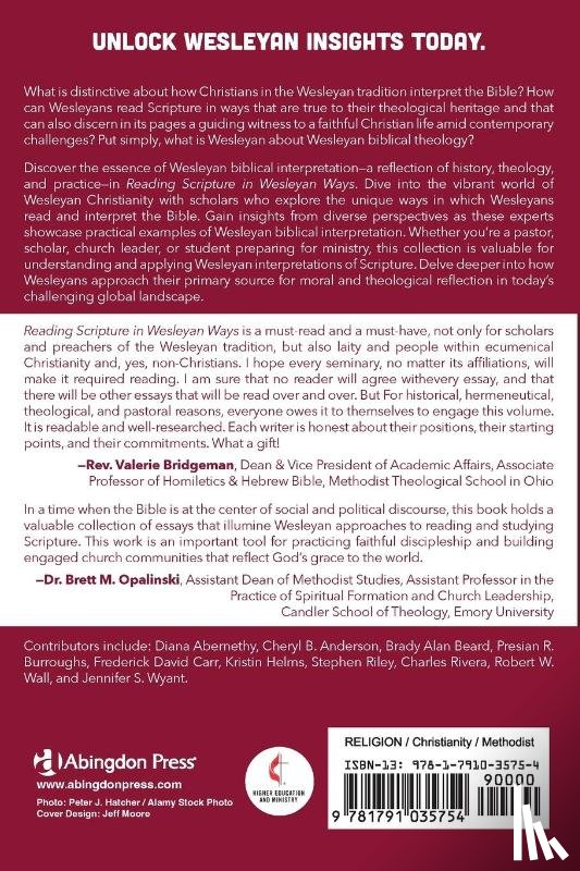 Carr, Frederick David - Reading Scripture in Wesleyan Ways