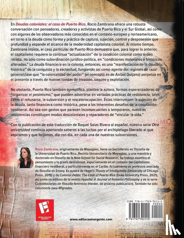 Zambrana, Rocío - Deudas coloniales