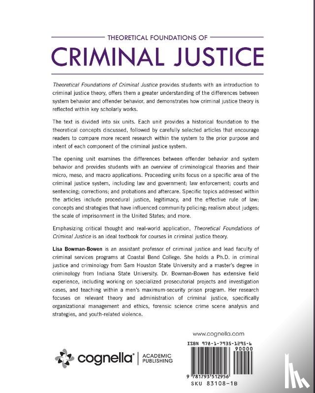  - Theoretical Foundations of Criminal Justice