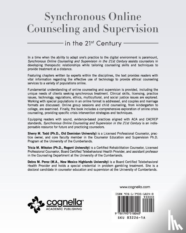  - Synchronous Online Counseling and Supervision in the 21st Century