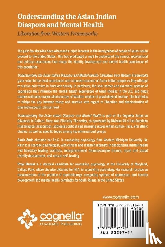 Amin, Sonia, Bansal, Priya - Understanding the Asian Indian Diaspora and Mental Health