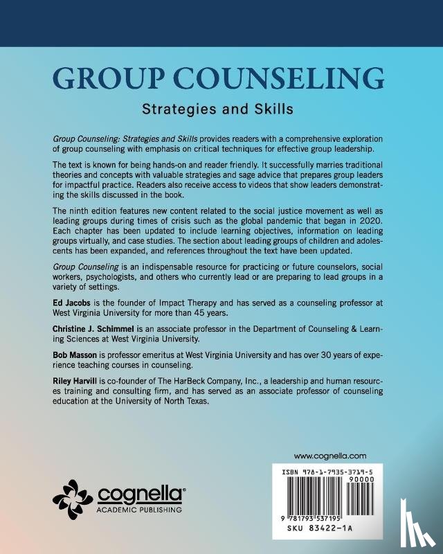 Jacobs, Ed, Schimmel, Christine J., Masson, Bob - Jacobs, E: Group Counseling