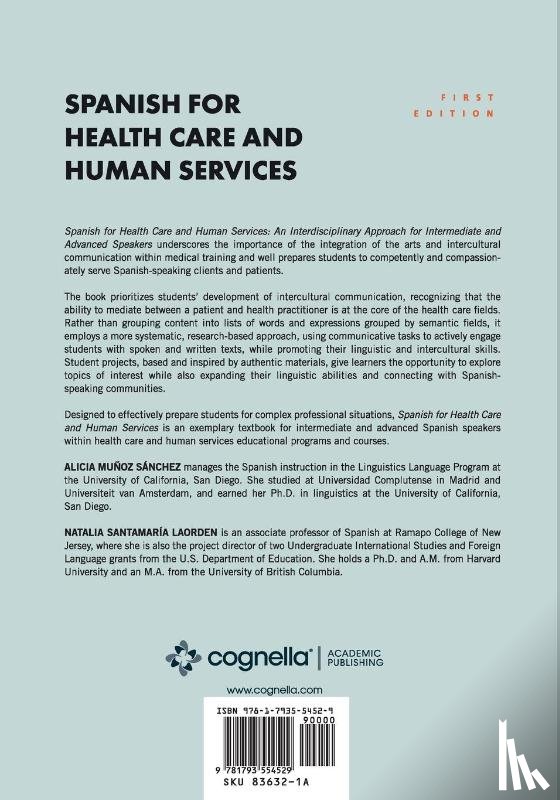 Muñoz Sánchez, Alicia, Santamaría Laorden, Natalia - Spanish for Health Care and Human Services