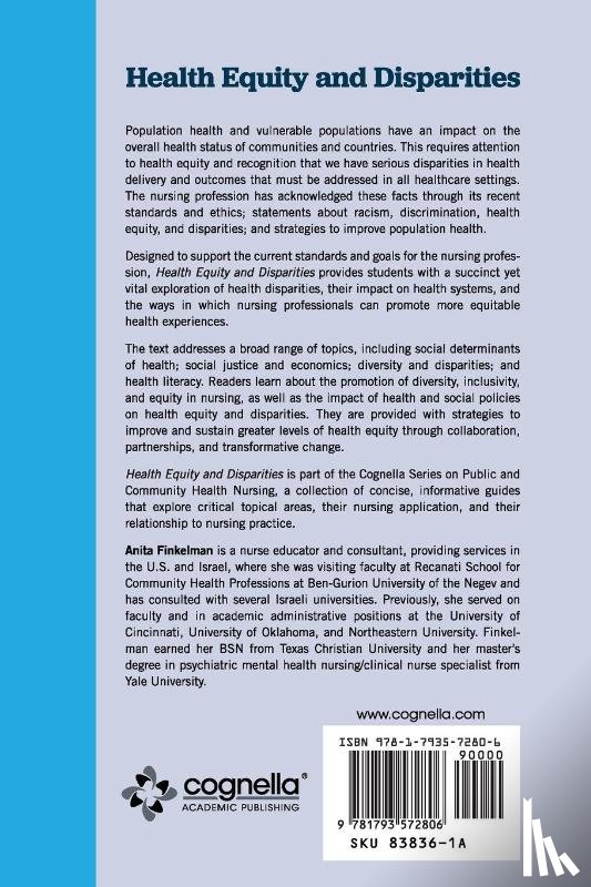 Finkelman, Anita - Health Equity and Disparities