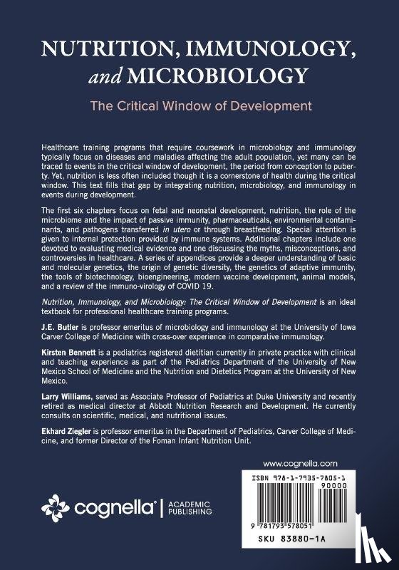 Butler, John, Bennett, Kirsten, Williams, Larry - Nutrition, Immunology, and Microbiology