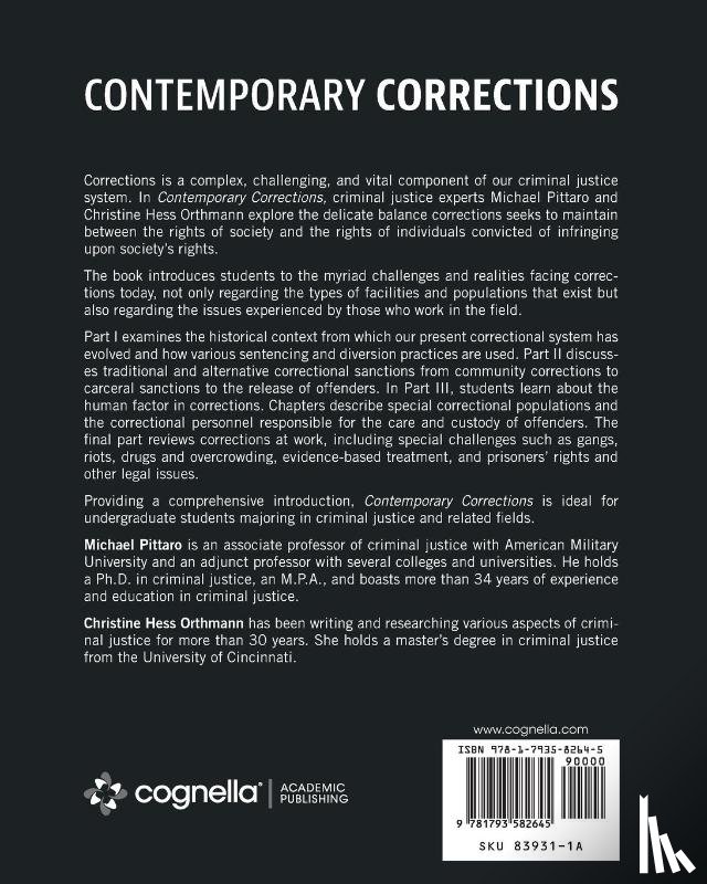 Pittaro, Michael, Hess Orthmann, Christine - Contemporary Corrections