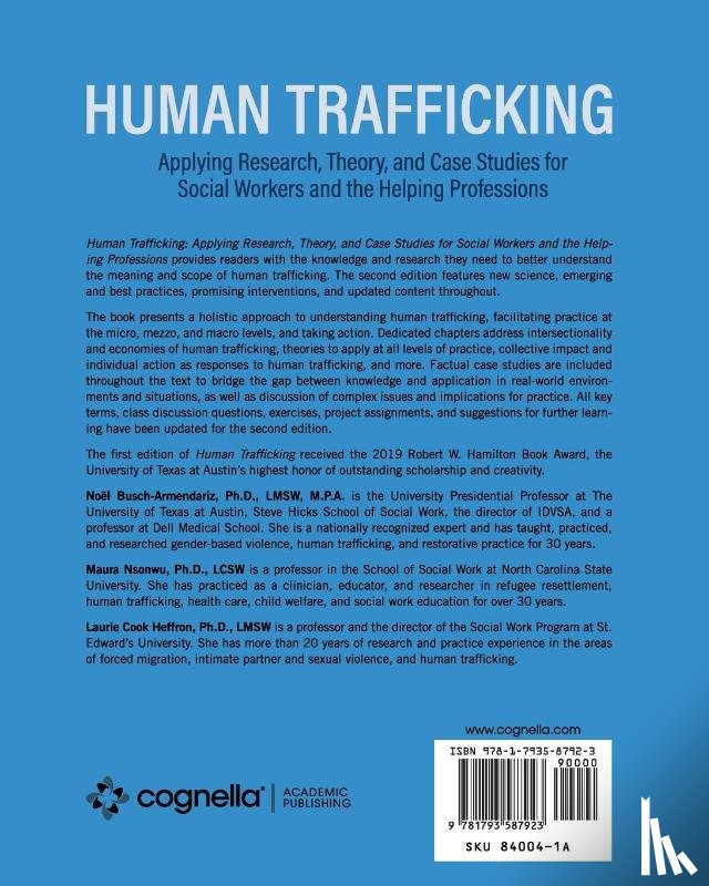 Busch-Armendariz, No¿l, Nsonwu, Maura, Cook Heffron, Laurie - Human Trafficking