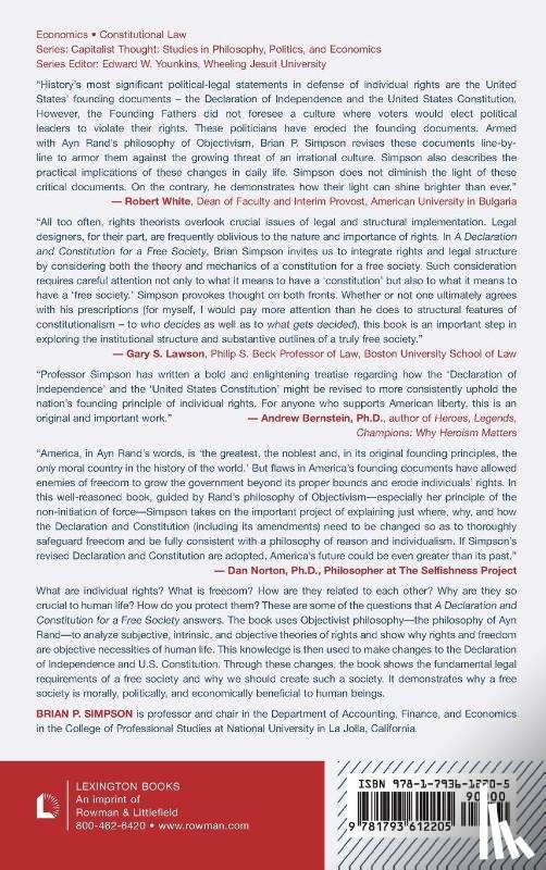 Simpson, Brian P. - A Declaration and Constitution for a Free Society