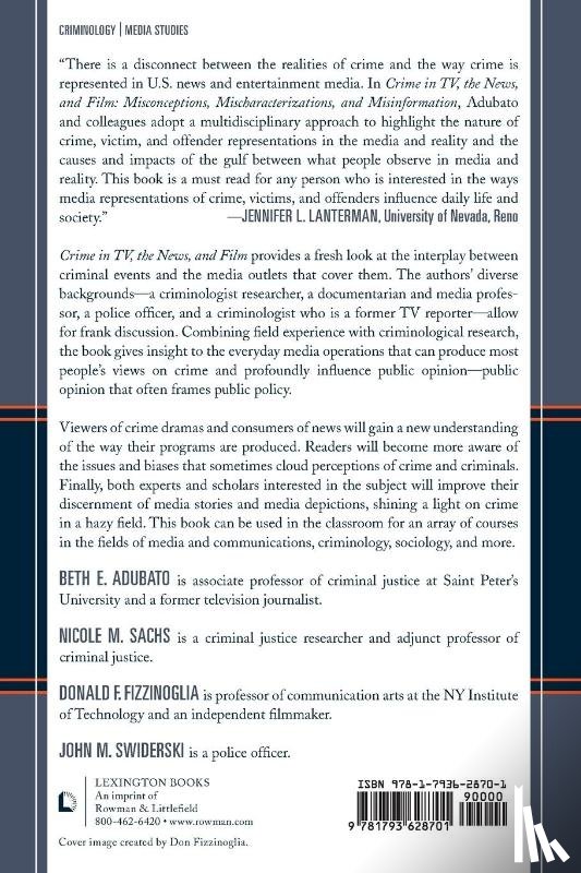 Adubato, Beth E., Sachs, Nicole M., Fizzinoglia, Donald F., Swiderski, John M. - Crime in TV, the News, and Film