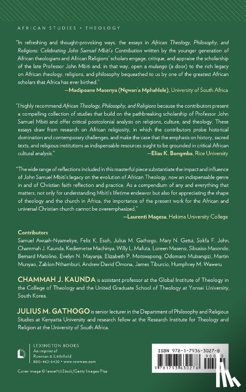  - African Theology, Philosophy, and Religions