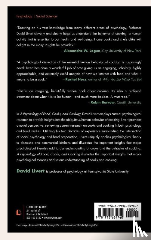 Livert, David - A Psychology of Food, Cooks, and Cooking