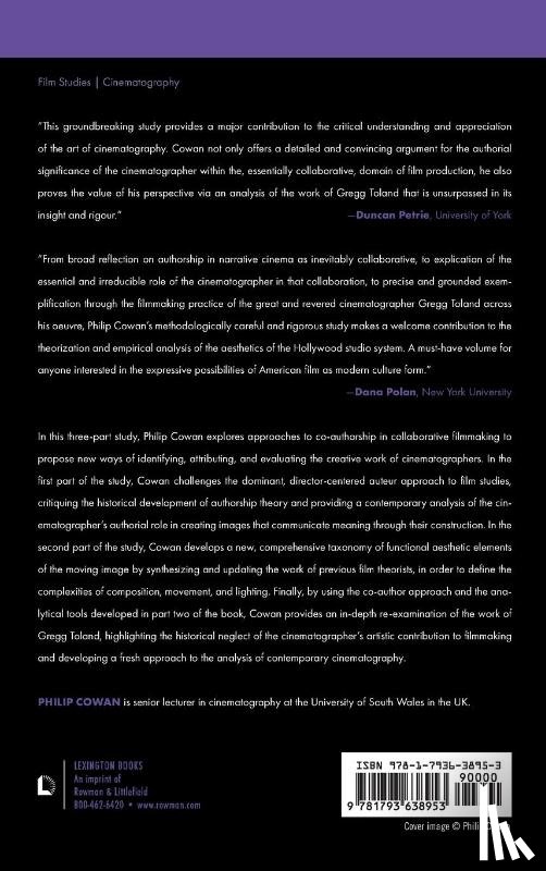 Cowan, Philip - Authorship and Aesthetics in the Cinematography of Gregg Toland