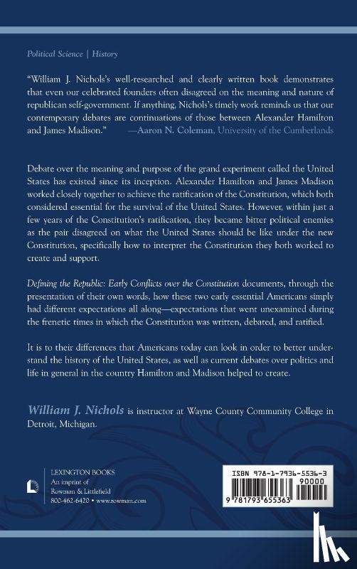 Nichols, William J. - Defining the Republic